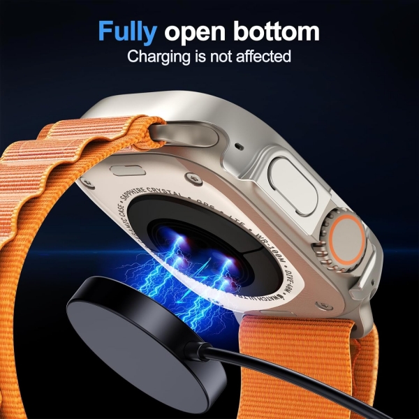 Uyiton Apple Watch Ultra 2.Nesil Bumper Klf-Titanium