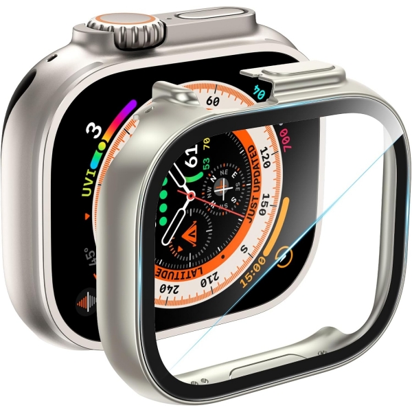 Uyiton Apple Watch Ultra 2.Nesil Bumper Klf-Titanium