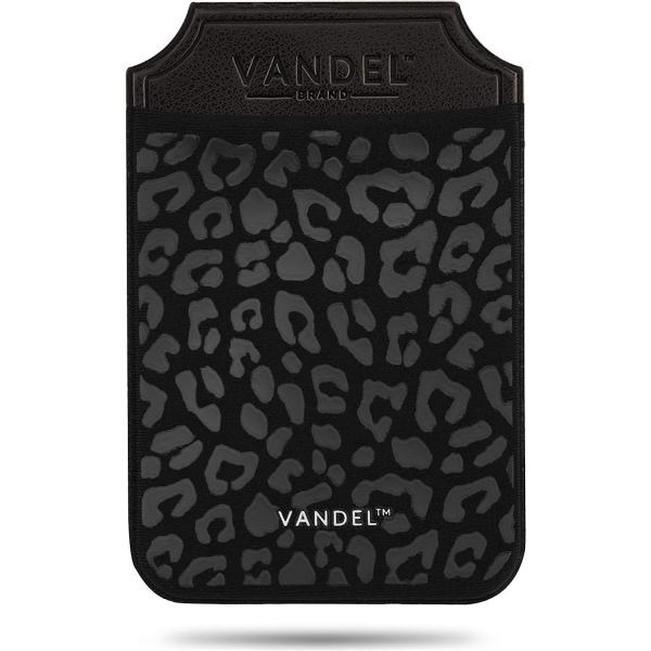VANDEL Pocket Yapkanl Telefon Czdan -Black Leopard