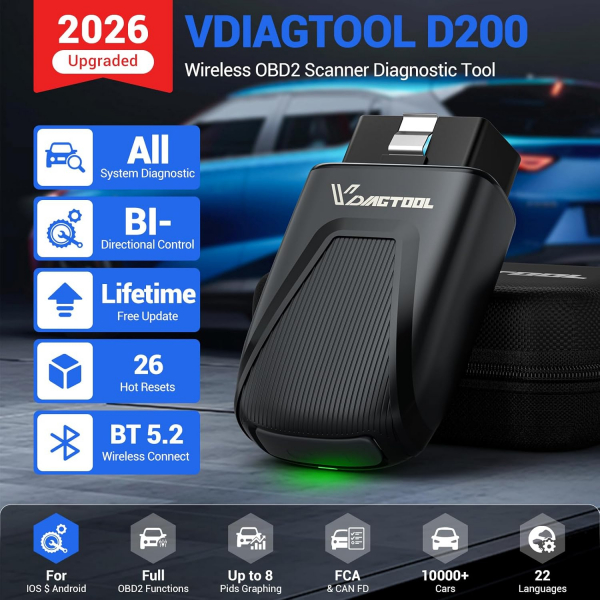 VDIAGTOOL D200 �ift Y�nl� OBD2 Ara� Tan� Cihaz�