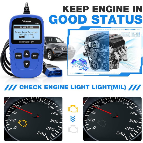 VDIAGTOOL VD10 OBD2 Ara� Tan� Cihaz�