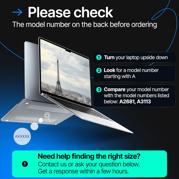 VINTEZ MacBook Air Privacy Ekran Koruyucu (13.6 in)