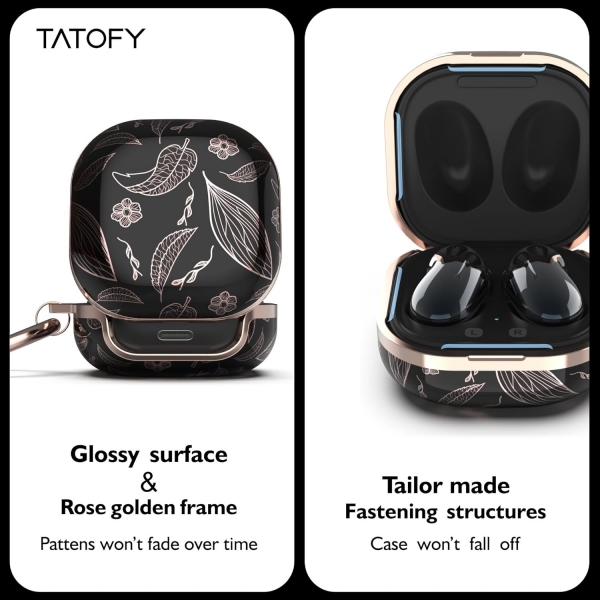 TATOFY Galaxy Buds FE/Buds2 Pro Klf -Black Golden