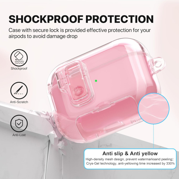 Valkit Apple AirPods Pro 3 Klf-Pink Lock