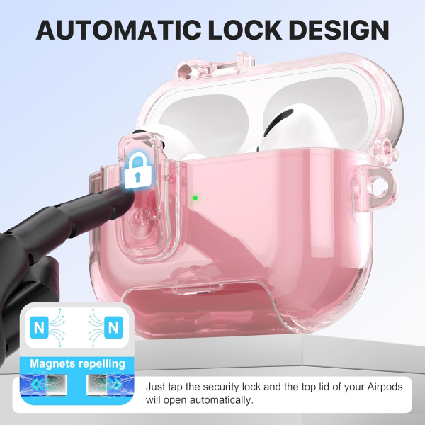 Valkit Apple AirPods Pro 3 Klf-Pink Lock