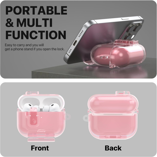 Valkit Apple AirPods Pro 3 Klf-Pink Lock
