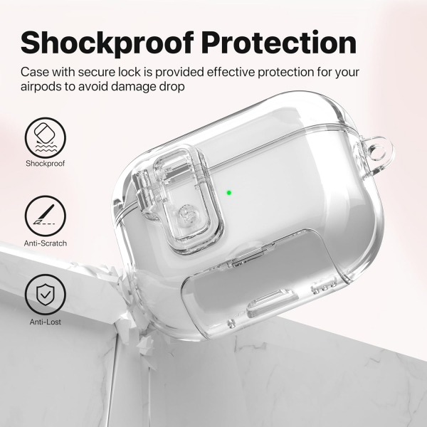 Valkit Apple AirPods Pro 3 Klf-Clear Lock