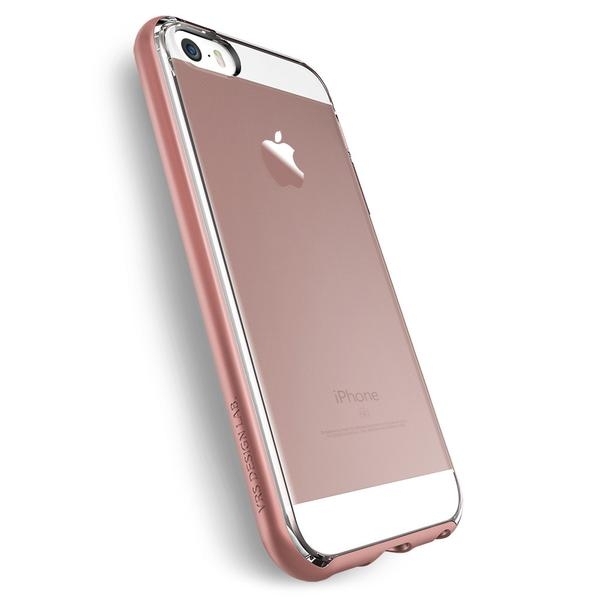 VRS Design iPhone 5/5S/SE Crystal Bumper Serisi Klf (MIL-STD-810G)-Rose Gold