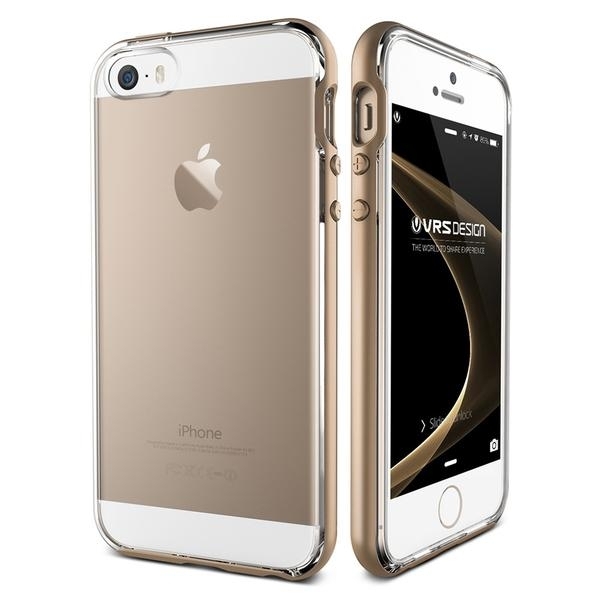 VRS Design iPhone 5/5S/SE Crystal Bumper Serisi Klf (MIL-STD-810G)-Champagne Gold