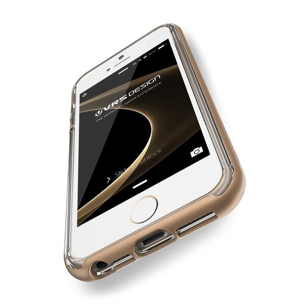 VRS Design iPhone 5/5S/SE Crystal Bumper Serisi Klf (MIL-STD-810G)-Champagne Gold