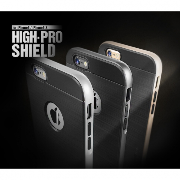 VRS Design iPhone 6/6S High Pro Shield Serisi Klf (MIL-STD-810G)-Steel Silver