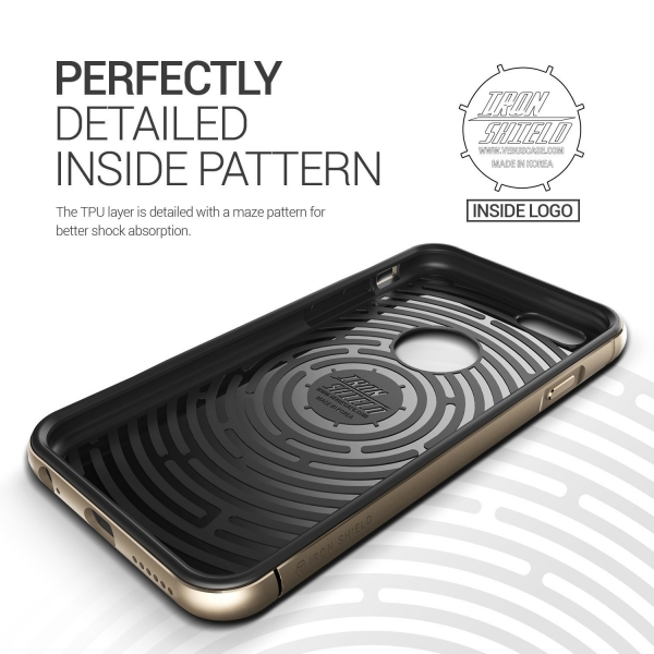 VRS Design iPhone 6 / 6S New Iron Shield Serisi Klf (MIL-STD-810G)-Gold