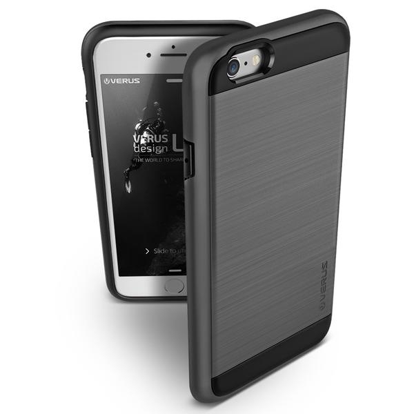 VRS Design iPhone 6 / 6S Verge Serisi Klf (MIL-STD-810G)-Steel Silver