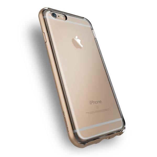 VRS Design iPhone 6 Plus / 6S Plus Crystal Bumper Serisi Klf (MIL-STD-810G)-Champagne Gold