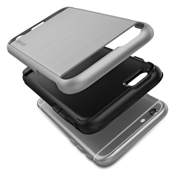 VRS Design Apple iPhone 6 Plus / 6S Plus Verge Serisi Klf-Satin Silver