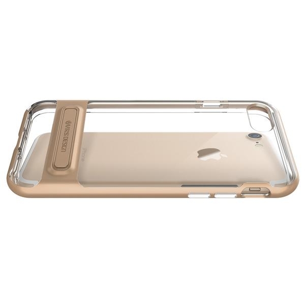 VRS Design iPhone 7 Crystal Bumper Serisi Klf (MIL-STD-810G)-Shine Gold
