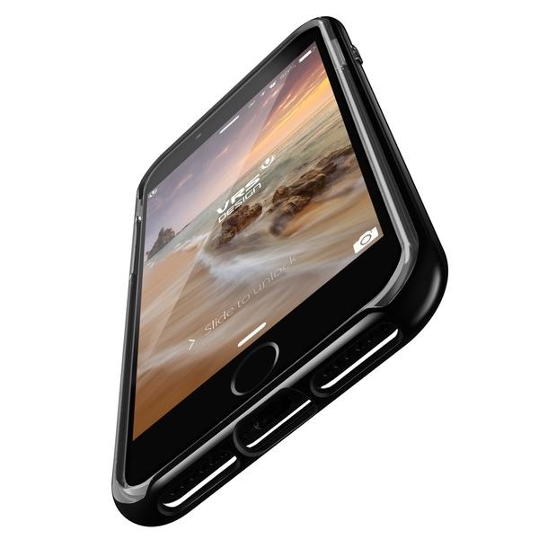 VRS Design iPhone 7 Crystal Bumper Serisi Klf (MIL-STD-810G)-Jet Black