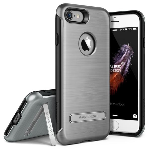 VRS Design iPhone 7 Duo Guard Serisi Klf (MIL-STD-810G)-Steel Silver