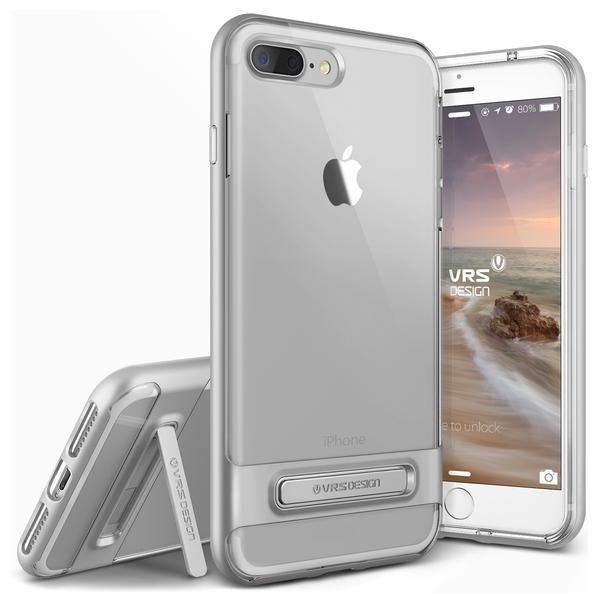 VRS Design iPhone 7 Plus Crystal Bumper Serisi Klf (MIL-STD-810G)-Light Silver