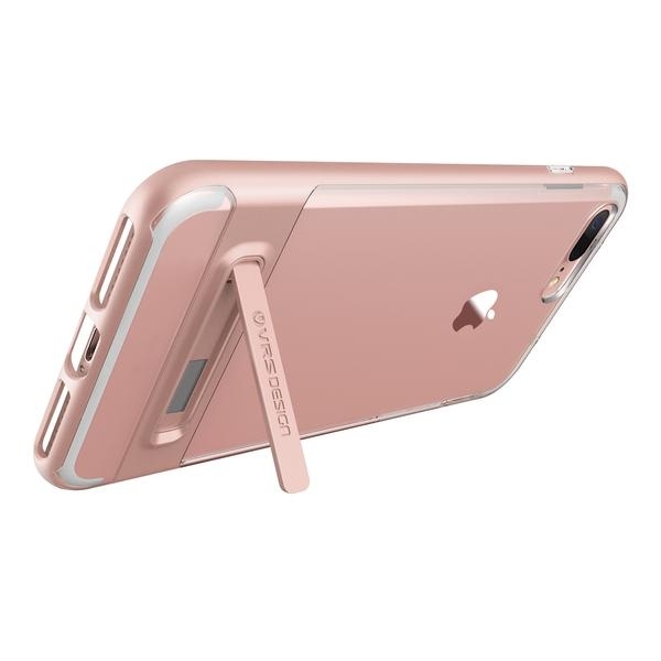 VRS Design iPhone 7 Plus Crystal Bumper Serisi Klf (MIL-STD-810G)-Rose Gold