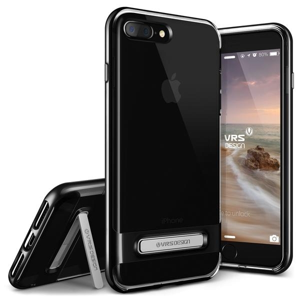 VRS Design iPhone 7 Plus Crystal Bumper Serisi Klf (MIL-STD-810G)-Jet Black