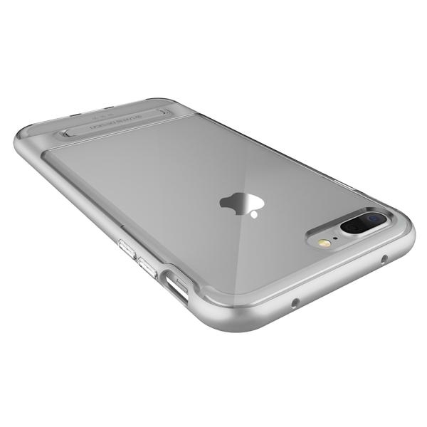 VRS Design iPhone 7 Plus Crystal Bumper Serisi Klf (MIL-STD-810G)-Light Silver