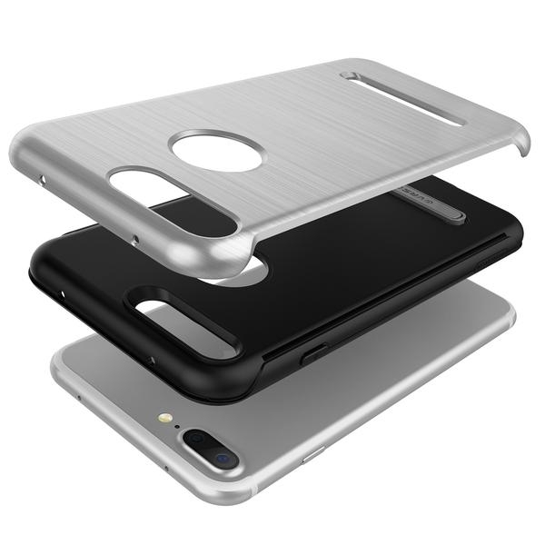 VRS Design iPhone 7 Plus Duo Guard Serisi Klf (MIL-STD-810G)-Satin Silver