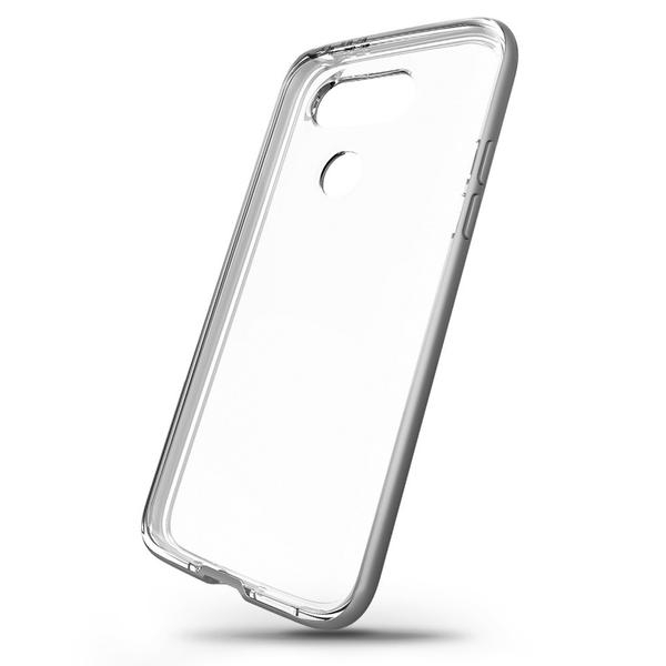 VRS Design LG G5 Crystal Bumper Serisi Klf-Satin Silver