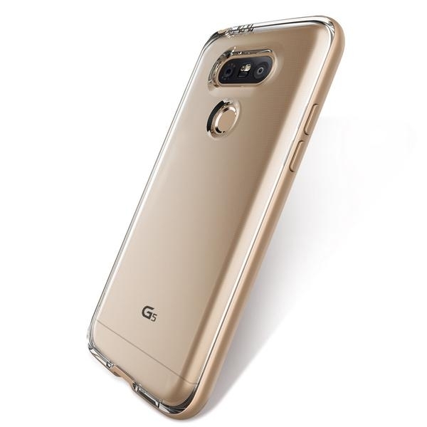 VRS Design LG G5 Crystal Bumper Serisi Klf-Shine Gold