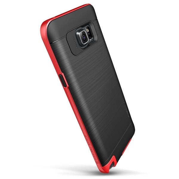 VRS Design Samsung Galaxy Note 5 High Pro Shield Serisi Klf (MIL-STD-810G)-Crimson Red