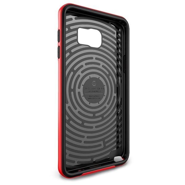 VRS Design Samsung Galaxy Note 5 High Pro Shield Serisi Klf (MIL-STD-810G)-Crimson Red