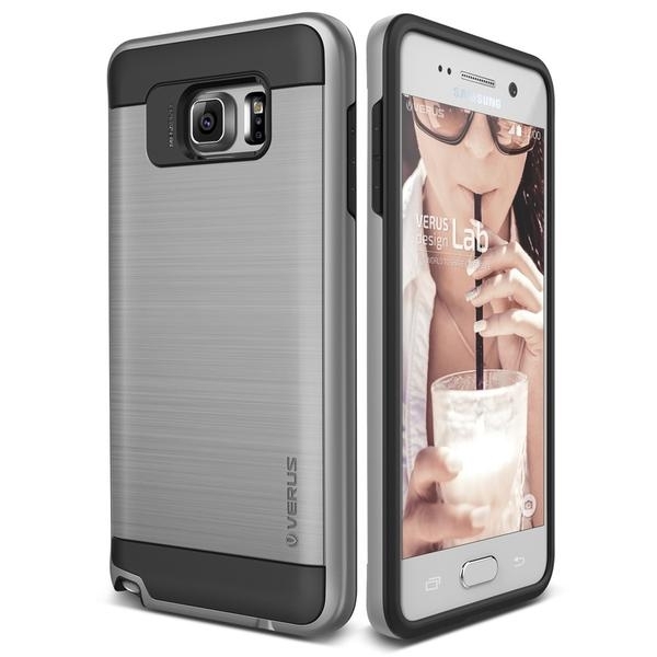VRS Design Samsung Galaxy Note 5 Verge Serisi Klf (MIL-STD-810G)-Satin Silver
