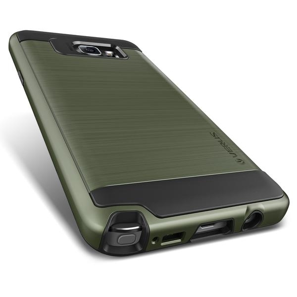 VRS Design Samsung Galaxy Note 5 Verge Serisi Klf (MIL-STD-810G)-Military Green