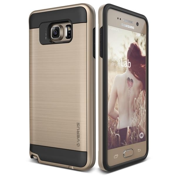 VRS Design Samsung Galaxy Note 5 Verge Serisi Klf (MIL-STD-810G)-Shine Gold
