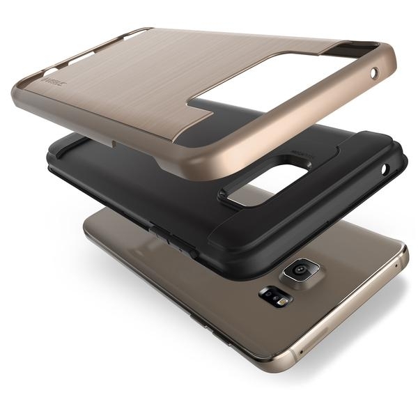 VRS Design Samsung Galaxy Note 5 Verge Serisi Klf (MIL-STD-810G)-Shine Gold
