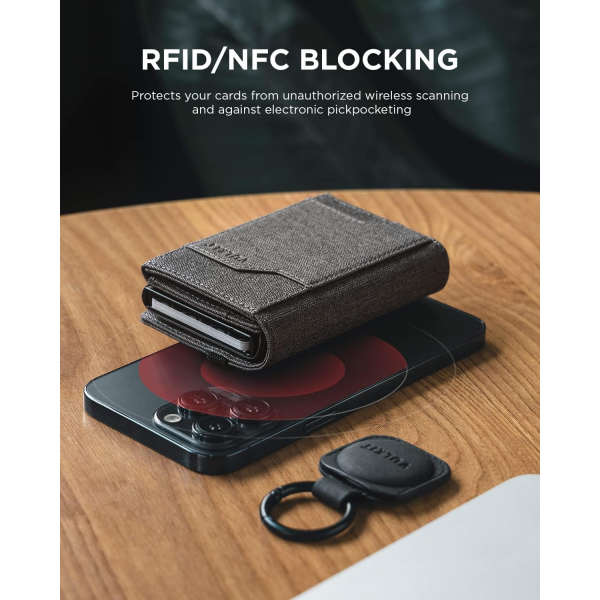 VULKIT Airtag RFID Erkek Czdan (Grey)