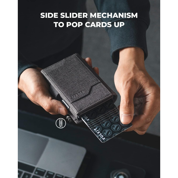 VULKIT Airtag RFID Erkek Czdan (Grey)