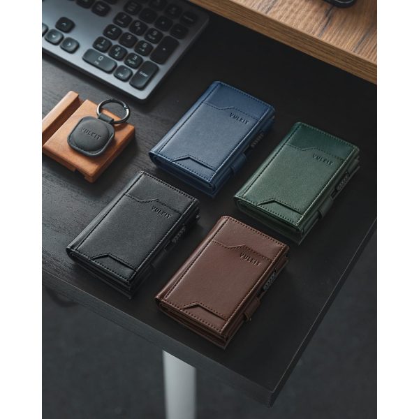 VULKIT Airtag RFID Erkek Czdan (Green)