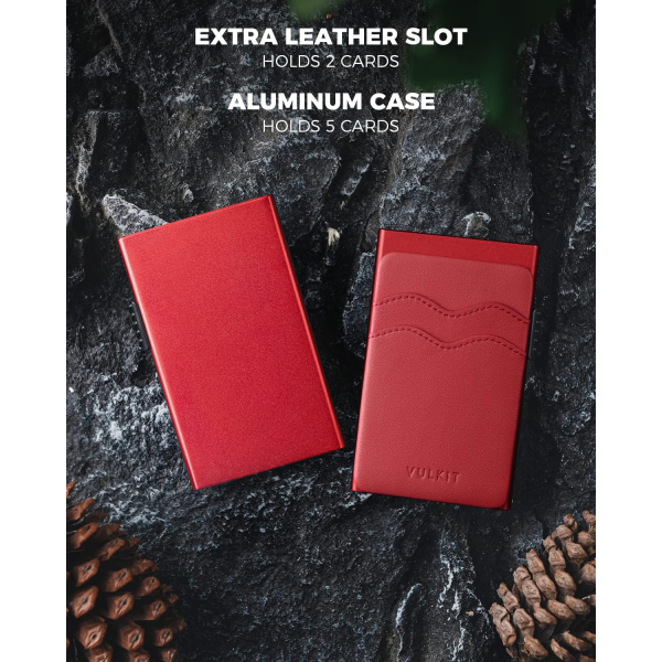 VULKIT Minimalist Kadn Czdan (Red)