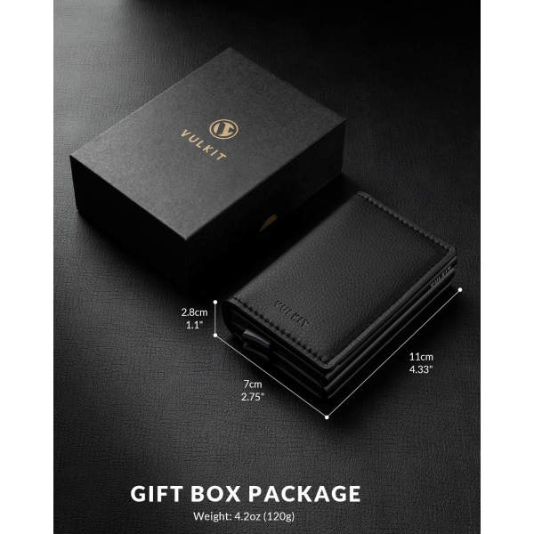 VULKIT RFID Pop Up Erkek Czdan (Black)