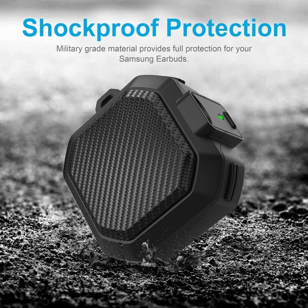 Valkit Galaxy Buds FE/Buds2 Pro Klf -Carbon Fiber Black 