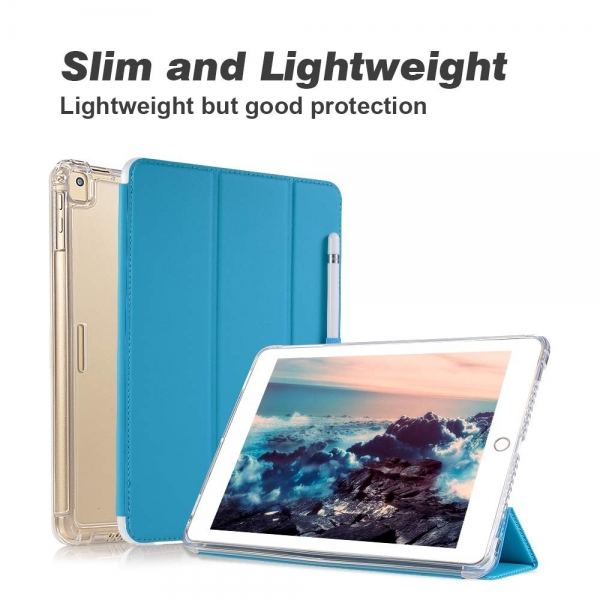 Valkit iPad Standl Klf (10.2 in)(7.Nesil)-Sky Blue