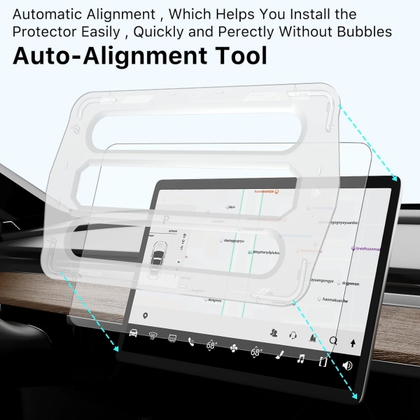 Valor Tesla Model 3/Y Uyumlu Mat Ekran Koruyucu