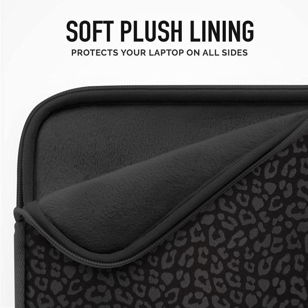 Vandel Laptop Sleeve anta (13.3 in)-Black Leopard