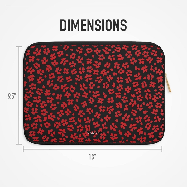 Vandel Laptop Sleeve anta (13.3 in)-Red Floral