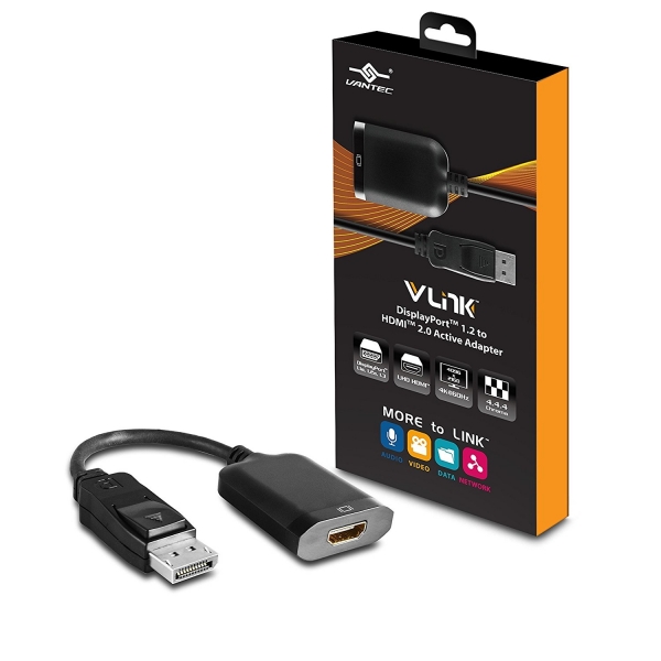 Vantec DisplayPort 1.2 to 4K HDMI 2.0 Adaptr