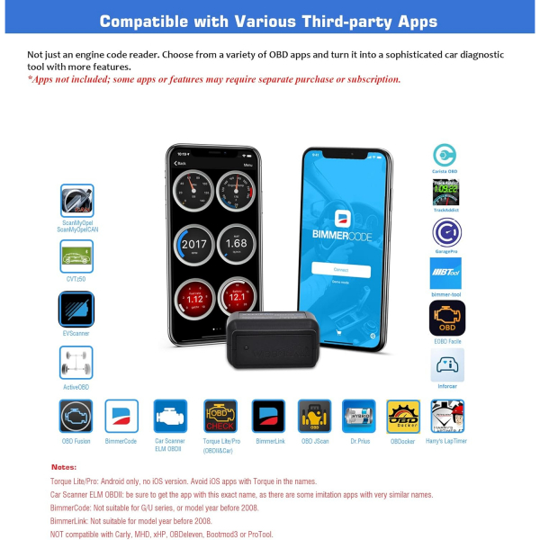 Veepeak OBDCheck Bluetooth OBD 2 Ara� Tan� Cihaz�