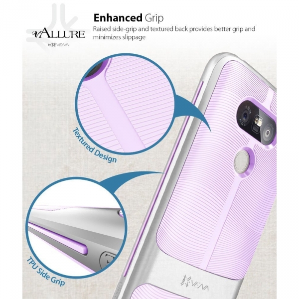 Vena LG G5 Slim Hybrid Klf-Silver-Lavender
