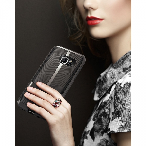 Vena Samsung Galaxy S7 Edge Slim Hybrid Klf-Black-Black