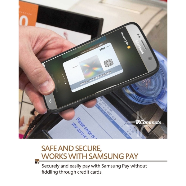 Vena Samsung Galaxy S7 Edge Deri Czdan Klf-Space Grey